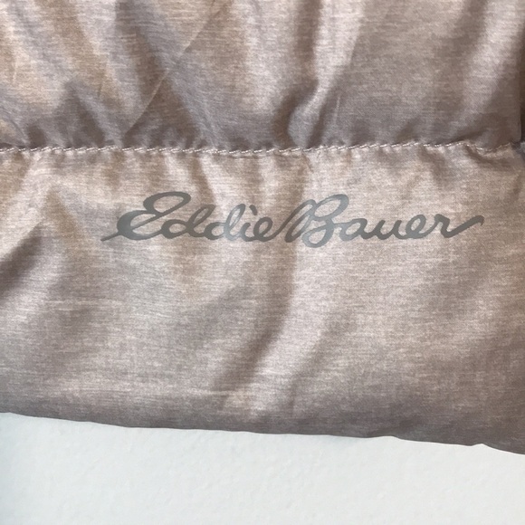 Eddie Bauer Womens Goose Down Puffer Vest Jacket Size XS Light Gray - Picture 5 of 11